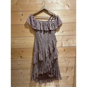 House of Harlow 1960 x Revolve Lavender Silk Blend High Low Dress XXS